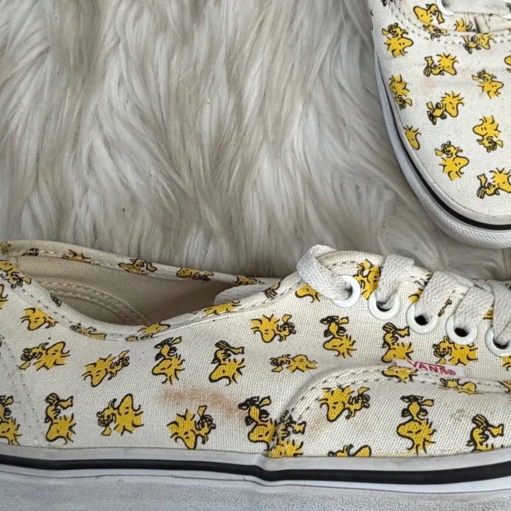 Vans x Peanuts Authentic Woodstock Cream Yellow Sneakers VN0A38EMOQW Mens 8 W9.5
